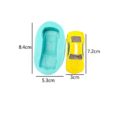 Racing Car Shape Cake Decoration Food Grade Silicone Molds LS-DIY-M037-04-1