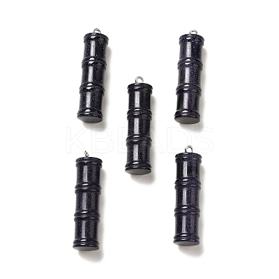 Synthetic Blue Goldstone Pendants G-I340-A26-1