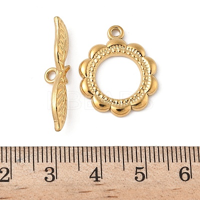 304 Stainless Steel Toggle Clasps STAS-Z153-03G-07-1
