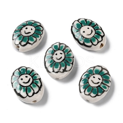 Handmade Porcelain Beads PORC-G011-04G-1