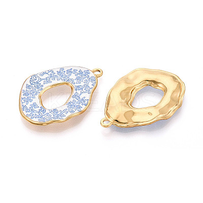 304 Stainless Steel Enamel Pendants STAS-OY002-90G-01-1