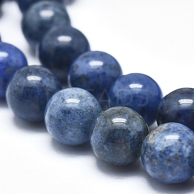 Natural Dumortierite Quartz Bead Strands X1-G-I224-01-6mm-1