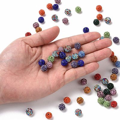 Pave Disco Ball Beads RB-A130-10mm-M-1