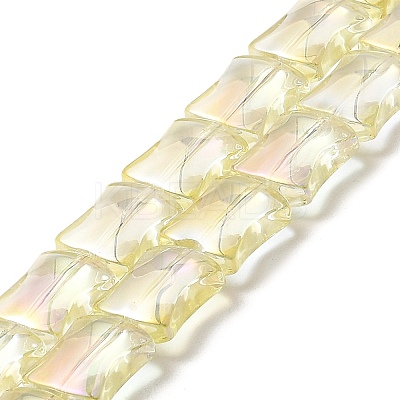 Electroplate Glass Beads Strands LS-EGLA-H103-FR01-1