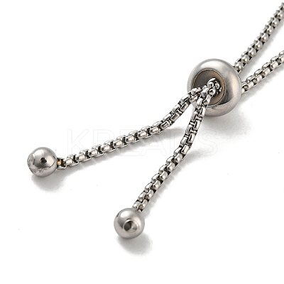 Non-Tarnish 304 Stainless Steel Round Cabochon Setting Bracelets DIY-Z026-01B-1