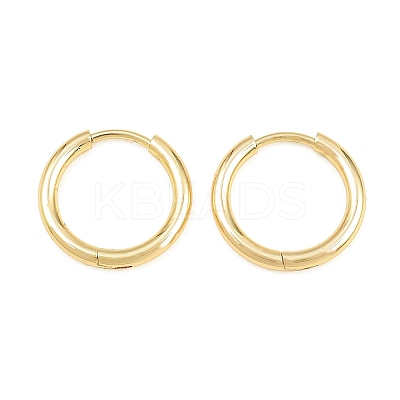 Brass Huggie Hoop Earrings Earrings KK-CBA8A92-03G-1