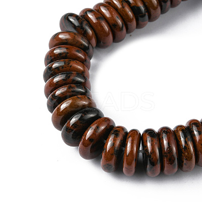 Natural Mahogany Obsidian Beads Strands G-F743-06K-1