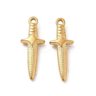 Ion Plating(IP) 304 Stainless Steel Pendants STAS-B032-28G-1