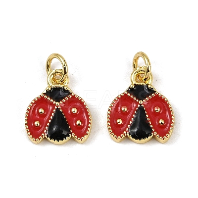 Brass Enamel Charms KK-I358-012G-1