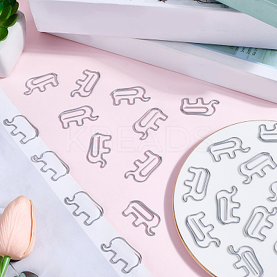 80Pcs Iron Paper Clip FIND-SP0004-77-1
