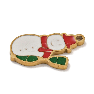 Christmas Theme 304 Stainless Steel Pendants STAS-Z093-08G-1