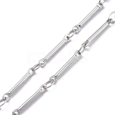 Real Platinum Brass Bar Link Chains CHC-R126-13P-1