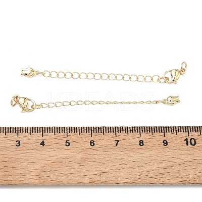 Brass Curb Chain Extender KK-G557-13KCG-1