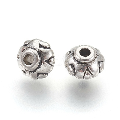 Tibetan Style Spacer Beads TIBEB-A24612-AS-FF-1