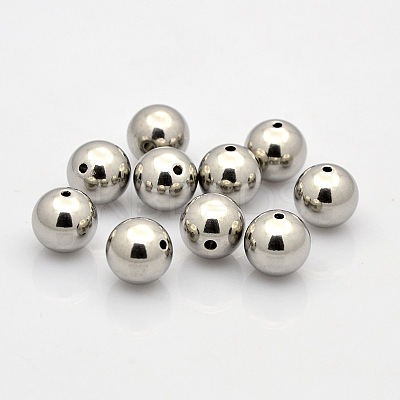 Tarnish Resistant Round 201 Stainless Steel Beads LS-STAS-N020-02-10mm-1