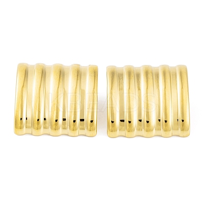Ion Plating(IP) 304 Stainless Steel Stud Earrings for Women EJEW-A049-04G-1