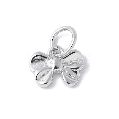 925 Sterling Silver Bowknot Charms STER-M093-01P-1