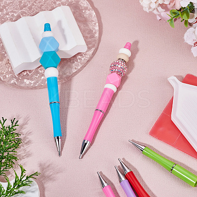 10Pcs 10 Colors ABS Plastic Nail Art Rhinestones Pickers Beadable Pens DIY-TA0014-97-1