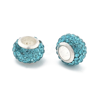 Rondelle Polymer Clay European Beads FIND-U001-01F-1