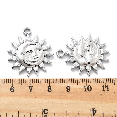 Anti-Tarnish 304 Stainless Steel Pendants STAS-R130-51P-1