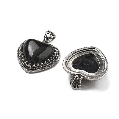 Natural Obsidian Pendants G-A095-01AS-08-1