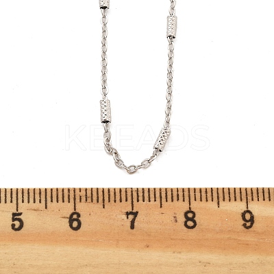 Brass Cable Chain Necklaces for Women NJEW-D302-19P-1