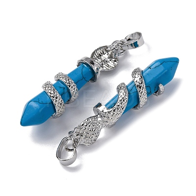 Synthetic Turquoise Pendants G-A241-01P-07-1