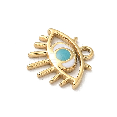 Ion Plating(IP) 304 Stainless Steel Enamel Charms STAS-G351-07G-02-1