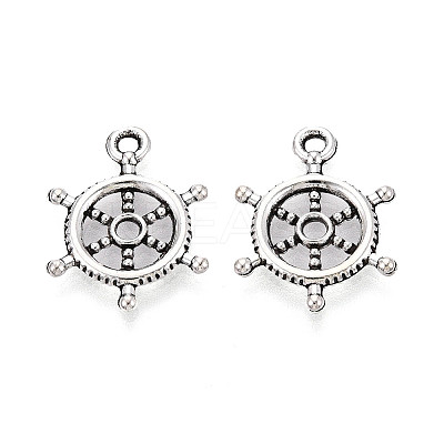 Tibetan Style Alloy Pendants TIBEP-T053-10AS-1
