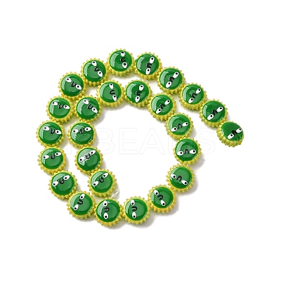 Fuuny Baking Paint Glass Enamel Beads LAMP-Q045-01J-1