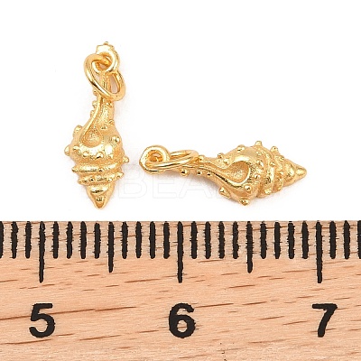 925 Sterling Silver Shell Shape Charms STER-I023-01G-02-1
