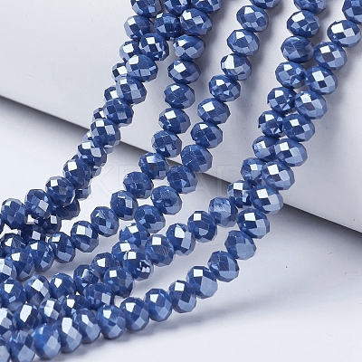 Electroplate Glass Beads Strands EGLA-A044-P2mm-A16-1