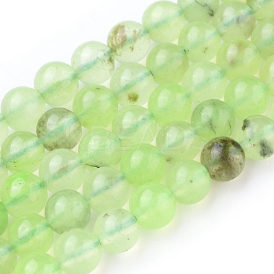Natural Prehnite Beads Strands G-I250-01C-1