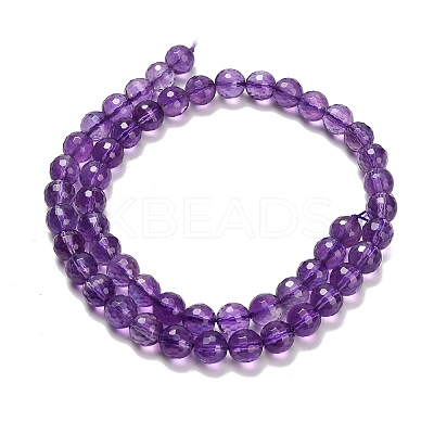 Natural Amethyst Beads Strands G-H329-D01-8mm-B-1