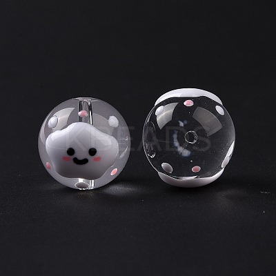 Transparent Glass Beads LAMP-B021-03B-11-1