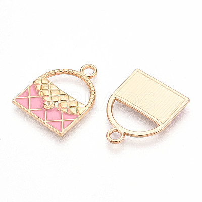 Alloy Enamel Pendant Rhinestone Settings ENAM-T020-99-1