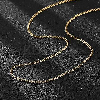 304 Stainless Steel Cable Chain Necklace Making STAS-P045-05G-1