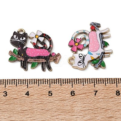 Alloy Enamel Pendants FIND-C085-06LG-1