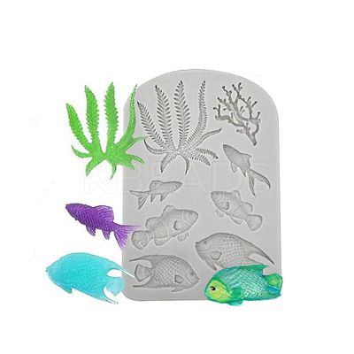 DIY Sea Animals Shape Food Grade Silicone Molds LS-OCEA-PW0001-42E-1