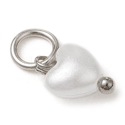 ABS Imitation Pearl Charms PALLOY-JF03222-01-1