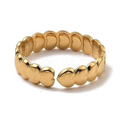 304 Stainless Steel Open Cuff Rings RJEW-Z018-03G-1