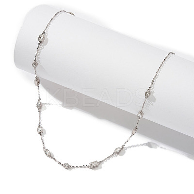 925 Sterling Silver Pendant Necklaces NJEW-L116-02P-1