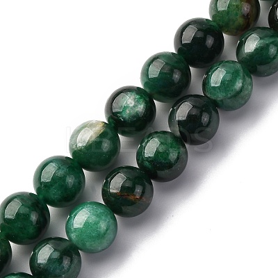 Natural Fuchsite Beads Strands G-K393-A02-10mm-1