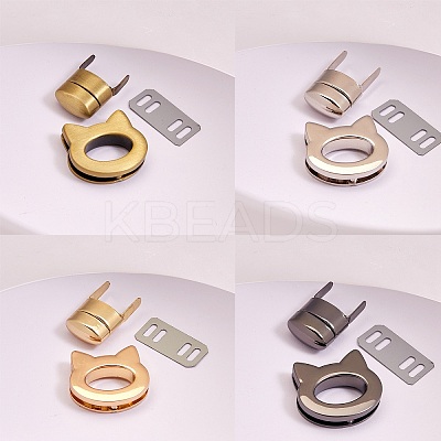 8 Sets 4 Styles Zinc Alloy Bag Twist Lock Accessories AJEW-SZ0001-48-1