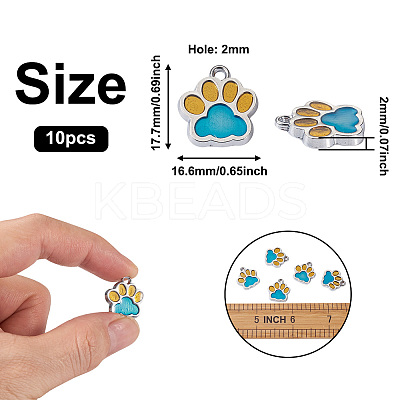 Alloy Enamel Pendants LS-ENAM-TAC0001-06D-1