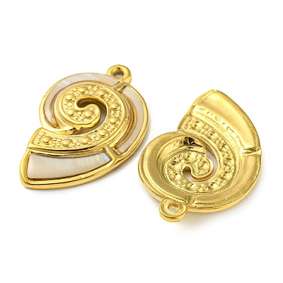 Natural Shell Pendants STAS-P341-01G-02-1