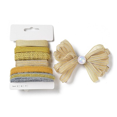 18 Yards 6 Styles Polyester Ribbon SRIB-C001-E04-1
