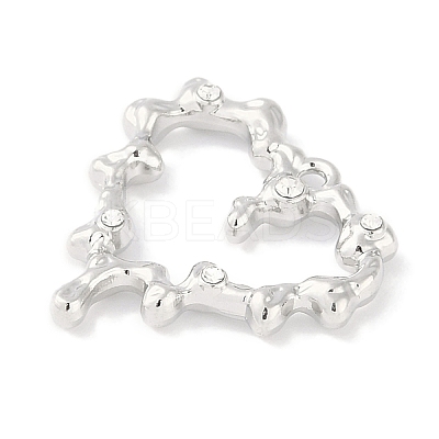 Rack Plating Alloy Crystal Rhinestone Pendants PALLOY-F018-16P-02-1