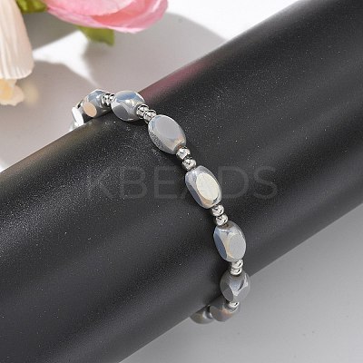 304 Stainless Steel Beads Stretch Breacelets for Women BJEW-M054-01P-03-1
