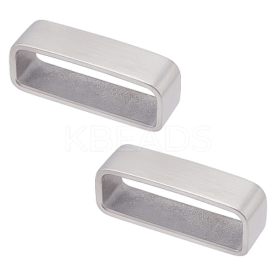 304 Stainless Steel Belt Keeper Belt Strap Loop Ring Buckle Parts DIY-WH0304-355-1